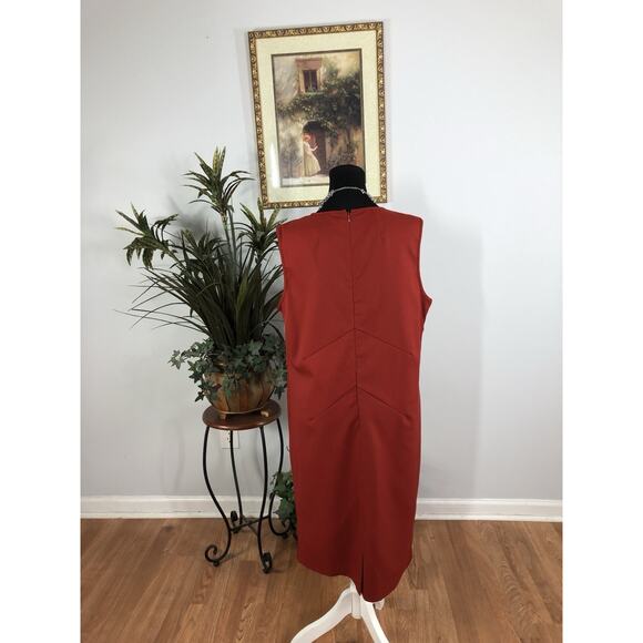 Harvè Bernard Dress 16W Sleeveless Boho Vacation Clueless Preppy V-Neck Pullover - Picture 5 of 10